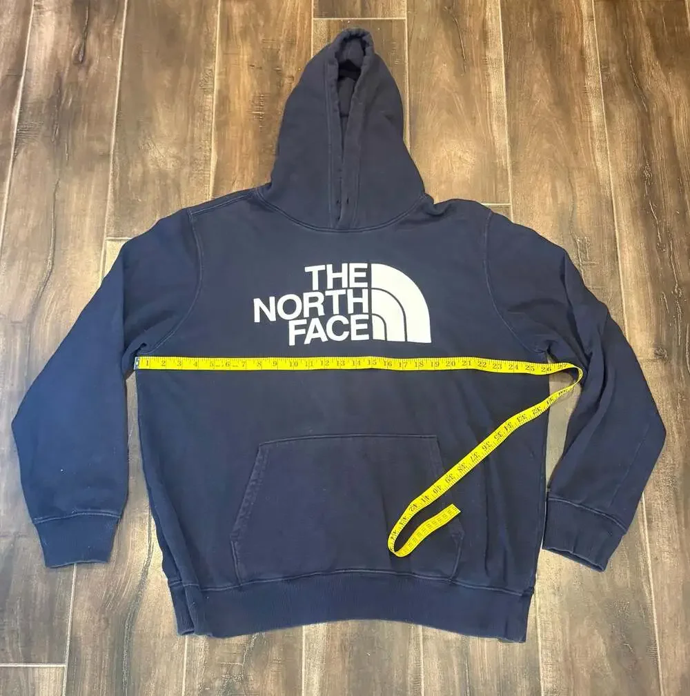 The North Face Men's Half Dome Pullover Hoodie in Navy Blue, Size XL
